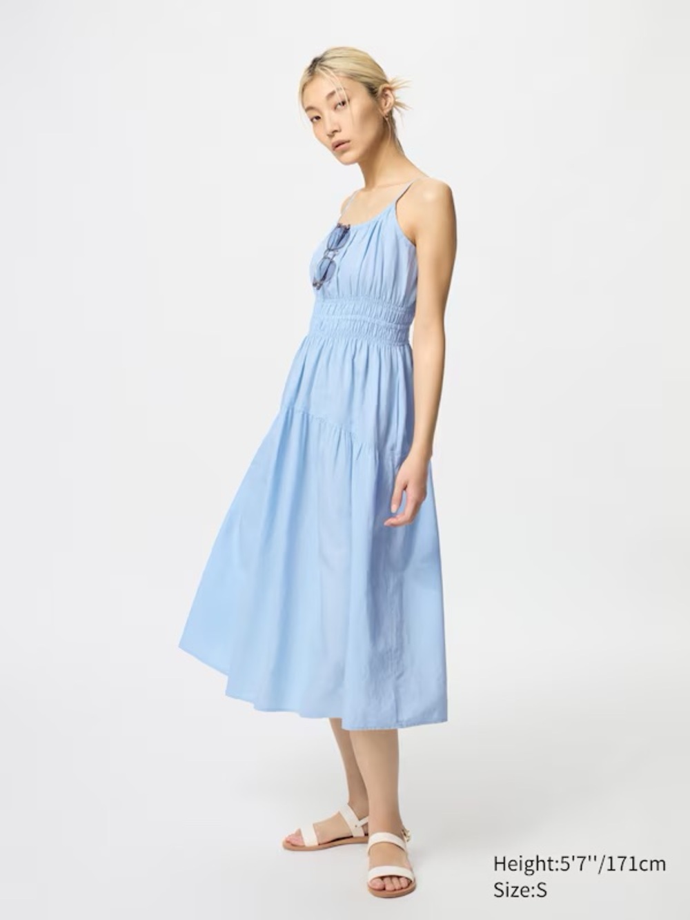 Uniqlo Linen Blend Camisole Dress